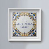 Azulejo Colorful Custom Name Plate Plaque Sign  Tegeltje