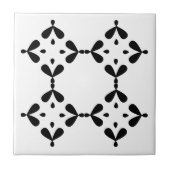 Azulejo de cerámica blanco y negro tegeltje (Voorkant)
