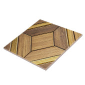 Azulejo de cerámica, diseño de madera  tegeltje (Zijkant)