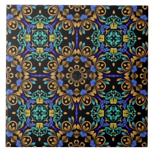 Azulejo de cerámica estilo barroco  tegeltje (Voorkant)