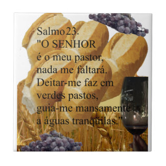 Azulejo de cerâmica | Salmo 23 Tegeltje
