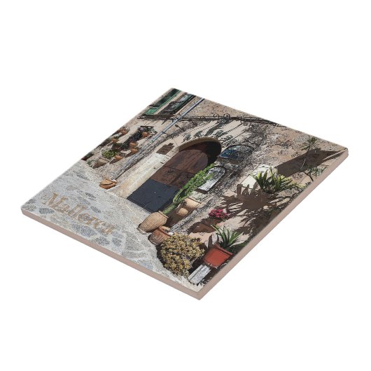 azulejo de Valldemossa en la isla de Mallorca Tegeltje (Zijkant)