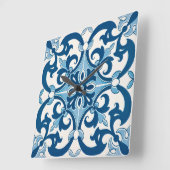 Azulejo Fleur DE Lis Style Patroon Vierkante Klok (Hoek)