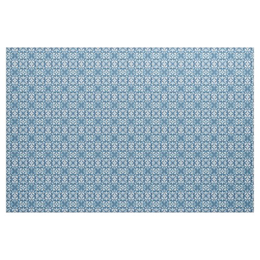 Azulejo Fleur De Lis Style Pattern Stof (Yard (91,4 cm))