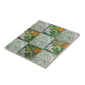  Azulejo Flowers keramisch decoratief ontwerp Tegeltje (Zijkant)