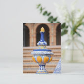 Azulejo Glazed Finial Briefkaart (Staand voorkant)