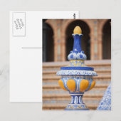 Azulejo Glazed Finial Briefkaart (Voorkant / Achterkant)