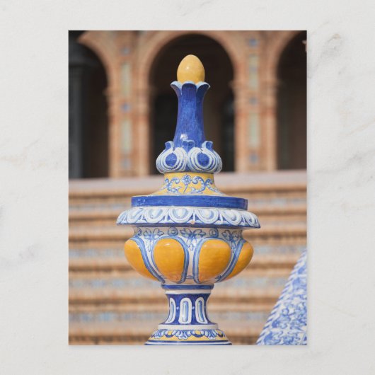 Azulejo Glazed Finial Briefkaart (Voorkant)
