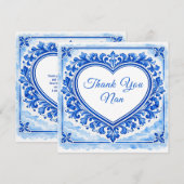 💙Azulejo Hart Bedankt Tegel (Voorkant / Achterkant)