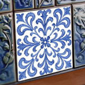 Azulejo Lisbon Patterned Talavera Ceramic Design Tegeltje