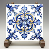 Azulejo Lisbon Patterned Talavera Ceramic Design Tegeltje