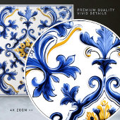Azulejo Lisbon Patterned Talavera Ceramic Design Tegeltje