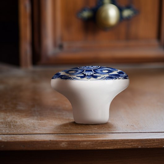 Azulejo Lissabon Patroon Talavera Keramisch Ontwer Keramische Knop