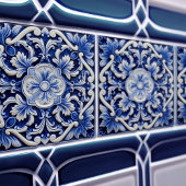 Azulejo Lissabon Patroon Talavera Keramisch Ontwer Tegeltje