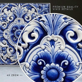 Azulejo Lissabon Patroon Talavera Keramisch Ontwer Tegeltje