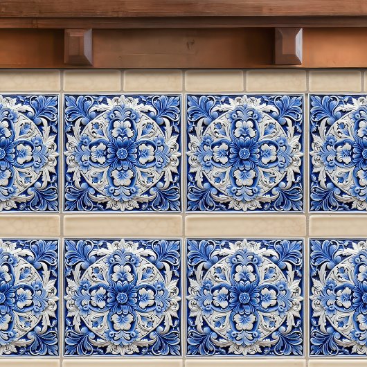 Azulejo Lissabon Patroon Talavera Keramisch Ontwer Tegeltje
