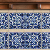 Azulejo Lissabon Patroon Talavera Keramisch Ontwer Tegeltje