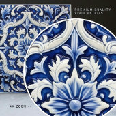 Azulejo Lissabon Patroon Talavera Keramisch Ontwer Tegeltje