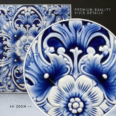 Azulejo Lissabon Patroon Talavera Keramisch Ontwer Tegeltje