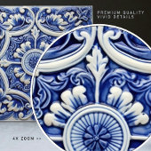 Azulejo Lissabon Patroon Talavera Keramisch Ontwer Tegeltje