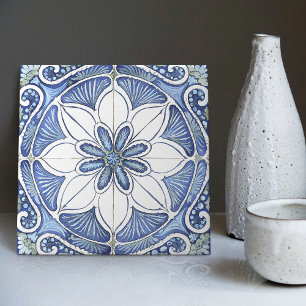 Azulejo Lissabon Patroon Talavera Keramisch Ontwer Tegeltje