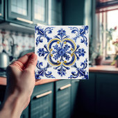 Azulejo Lissabon Patroon Talavera Keramisch Ontwer Tegeltje