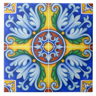 Azulejo Lissabon Patroon Talavera Keramisch Ontwer Tegeltje