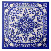 Azulejo Mediterraan Blauw Wit Tegeltje (Voorkant)