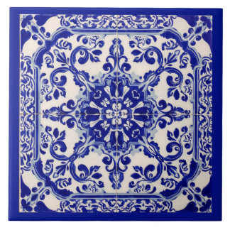 Azulejo Mediterraan Blauw Wit Tegeltje