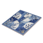 Azulejo Mediterraan Blauw Wit Tegeltje (Zijkant)