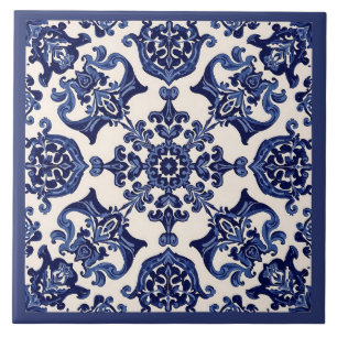 Azulejo Mediterraan Blauw Wit Tegeltje