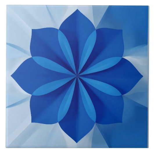 Azulejo Mediterraan Blauw Wit Tegeltje (Voorkant)
