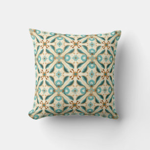 Azulejo Minty Mocha Mozaïek Kussen