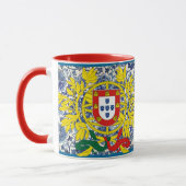 Azulejo-Mok met de Portugese Crest Mok (Links)