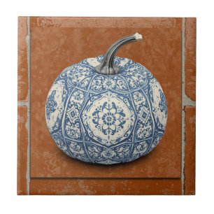 Azulejo pompoen oranje mozaïek vintage bulk tegeltje