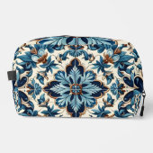 Azulejo Porselein Blauwe Tegel Mediterraan Patroon Toilettasje (Voorkant)