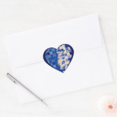 Azulejo Portugal Heart Sticker – Blue Tile Portugu (Envelop)