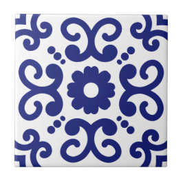 Azulejo Portugal Mediterranean Blue White 03 Tegeltje
