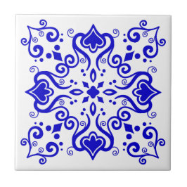 Azulejo Portugal Mediterranean Blue White A01 Tegeltje