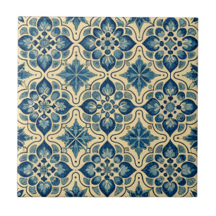  Azulejo Portugees Blauw Patroon Tegeltje