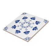 Azulejo Portugees Mediterraan Blauw Wit Tegeltje (Zijkant)