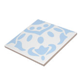 Azulejo Portugees Mediterrane Modern Blue White Tegeltje (Zijkant)