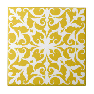 Azulejo Portugees Middellands Zee Geel&Wit Tegeltje