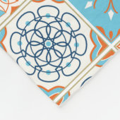 Azulejo Portugees Tegels: Multicolor Fleece Deken (Hoek)