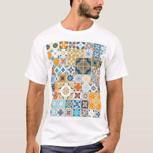 Azulejo Portugees Tegels: Multicolor  T-shirt