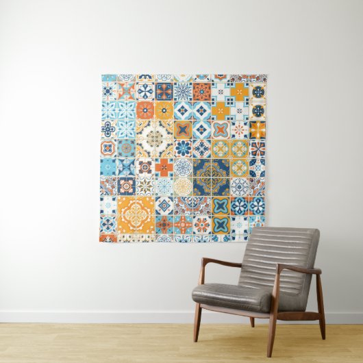 Azulejo Portugees Tegels: Multicolor  Wandkleed (In Situ (horizontaal))