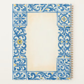 Azulejo Portugese stilstaande aquarelontwerp Planner (Achterkant)