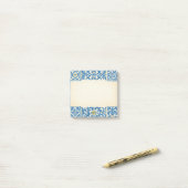 Azulejo Portugese stilstaande aquarelontwerp Post-it® Notes (Op bureau)