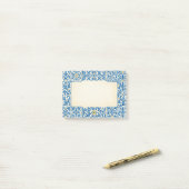 Azulejo Portugese stilstaande aquarelontwerp Post-it® Notes (Op bureau)