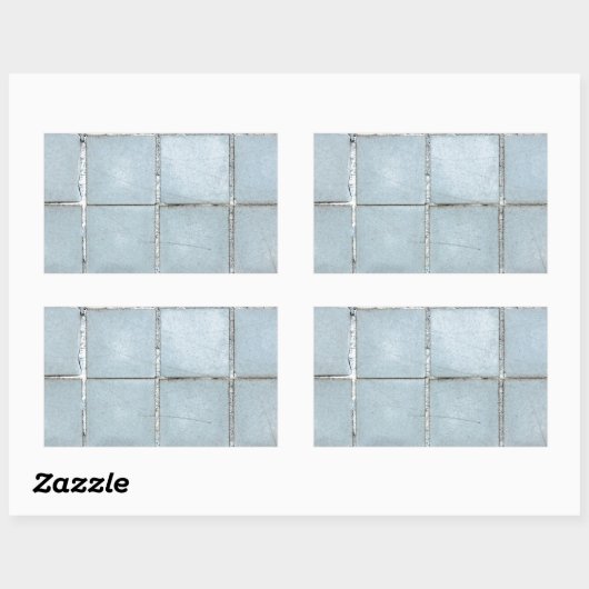 azulejo rechthoekige sticker (Vel)